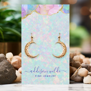 Tarjeta De Visita Exhibidor de joyería de piedra preciosa de ópalo p
