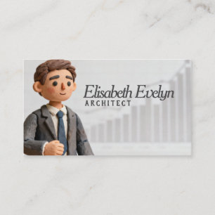 Tarjeta De Visita Éxito de Arcilla: Progreso Empresarial en Vista
