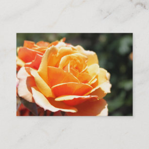 Tarjeta De Visita Exitosa flor de rosa dorada preciosa profesional