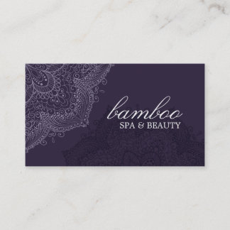 Tarjeta de visita Exotic Purple Spa