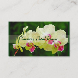 Tarjeta de visita exótica de las orquídeas