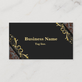 Tarjeta de visita exótica del damasco