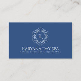 Tarjeta De Visita Exótico Spa Deep Cyan Ocean Masseuse Profesional