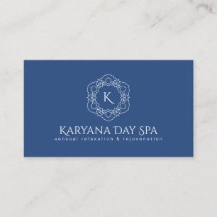 Tarjeta De Visita Exótico Spa Deep Cyan Ocean Masseuse Profesional