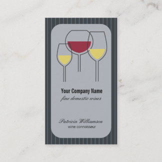 Tarjeta de visita experta del viñedo del vino