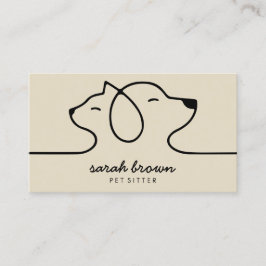 Tarjeta De Visita Experto del Mascota en línea del gato del perro