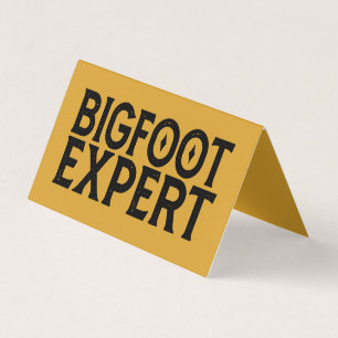 Tarjeta De Visita Experto en Bigfoot
