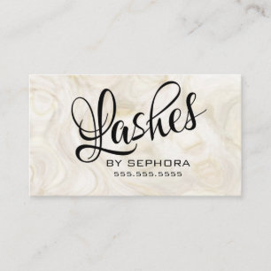 Tarjeta De Visita Experto en Consultoría de Belleza de Extensiones d