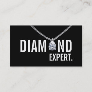 Tarjeta De Visita Experto en diamantes Jewelry Gold Silver