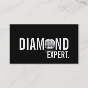 Tarjeta De Visita Experto en diamantes Jewelry Gold Silver