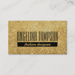 Tarjeta De Visita Experto en diseño de Blogger de Moda Patrón Metali