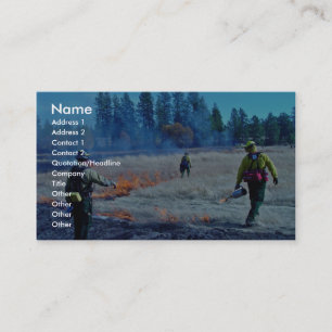 Tarjeta De Visita experto en incendios
