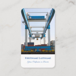 Tarjeta De Visita Experto en logística de transporte marítimo de mer