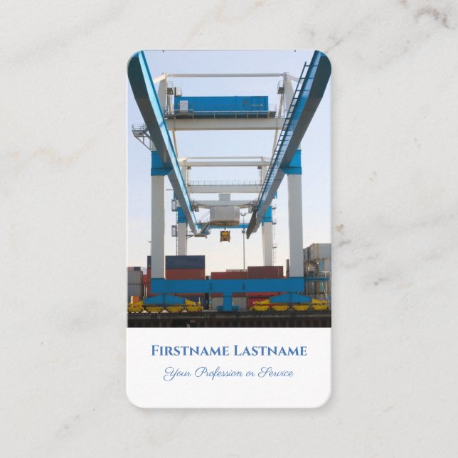 Tarjeta De Visita Experto en logística de transporte marítimo de mer (Anverso)