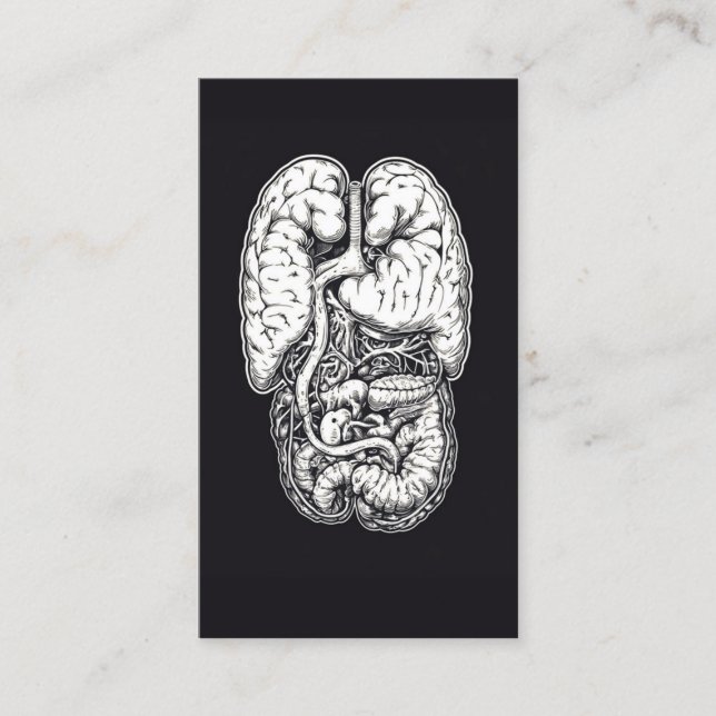 Tarjeta De Visita Experto en microbiota de Médico de salud intestina (Anverso)