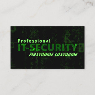 Tarjeta De Visita experto en seguridad informática en Internet