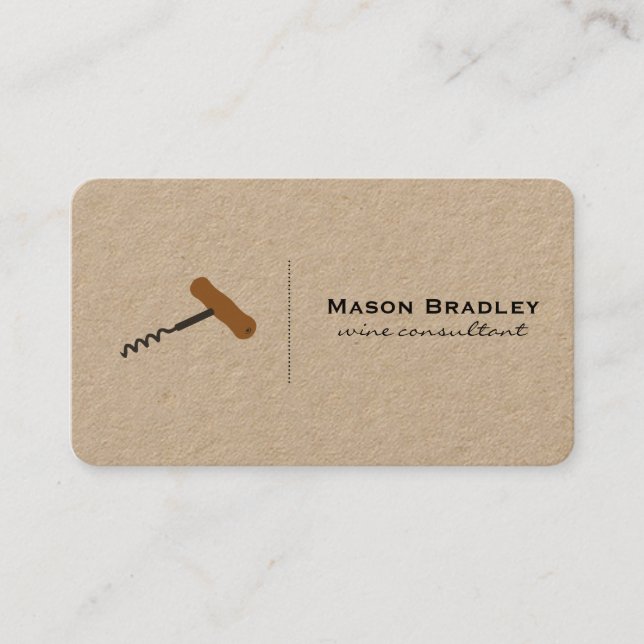 Tarjeta De Visita Experto en vinos (Anverso)