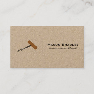 Tarjeta De Visita Experto en vinos