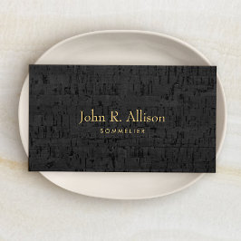 Tarjeta De Visita Experto en vinos de Guay Cork Sommelier