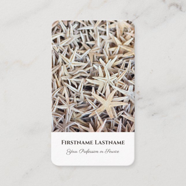 Tarjeta De Visita Expertos en viajes de estrella de mar marítimo (Anverso)