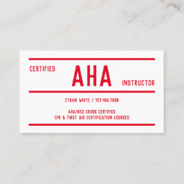 Tarjeta De Visita Exploración de instructores de AHA