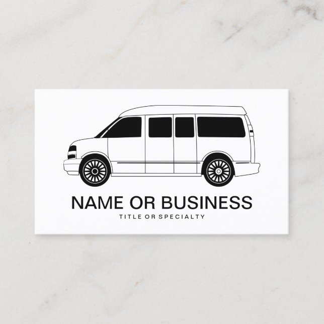 Tarjeta De Visita explorador campervan (Anverso)