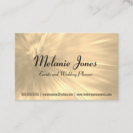 Tarjeta De Visita Explosión de oro pálido