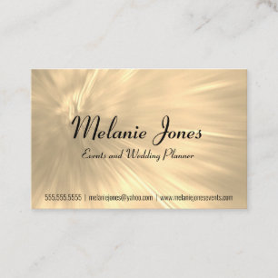 Tarjeta De Visita Explosión de oro pálido