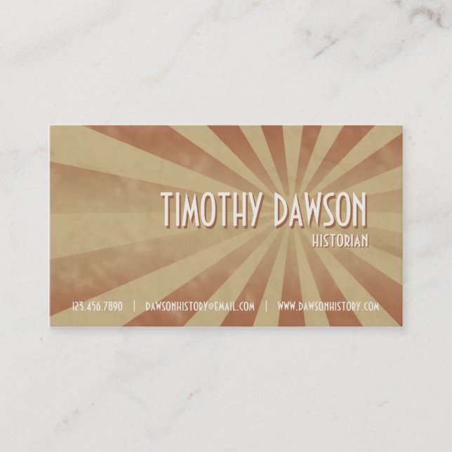 Tarjeta De Visita Explosión retra - rojo (Anverso)