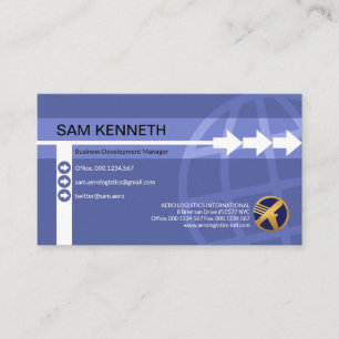 Tarjeta De Visita Exportación global de importación de líneas de 