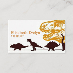 Tarjeta De Visita Exposición del museo de los dinosaurios