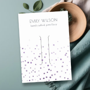 Tarjeta De Visita Expositor de pinza para el pelo de confeti de acua