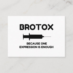 Tarjeta De Visita Expresión Botox