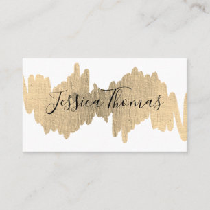 Tarjeta De Visita Expresión elegante (metálico dorado)