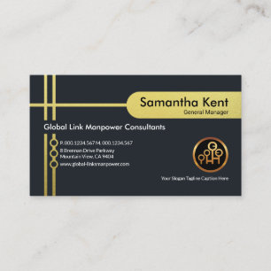 Tarjeta De Visita Exquisito Gold Crisscross Líneas CEO Empresario