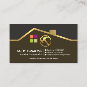 Tarjeta De Visita Exquisito Motif Handyman Construcción en la azote