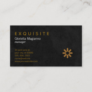 Tarjeta De Visita Exquisito profesional con icono