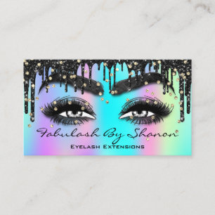 Tarjeta De Visita Extensión de Eyelash de Fila QRCode Microbling H