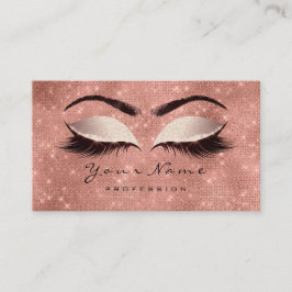 Tarjeta De Visita Extensión de los latigazos de los artistas de maqu