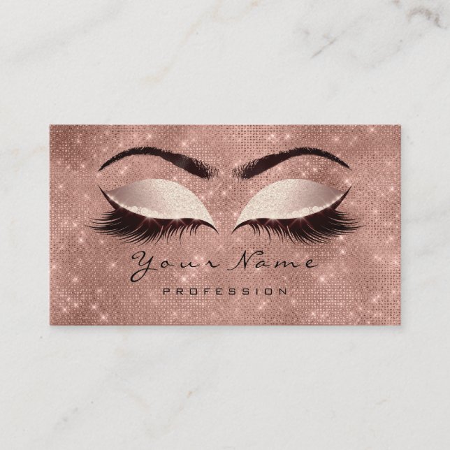 Tarjeta De Visita Extensión de los latigazos de los artistas de maqu (Anverso)