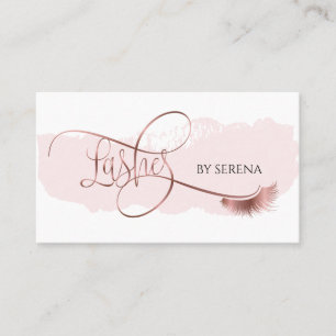 Tarjeta De Visita Extensión del latigazo del chica de maquillaje de