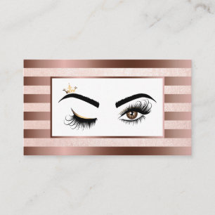 Tarjeta De Visita Extensión del latigazo del salón de belleza del