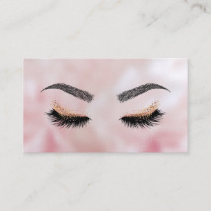 Tarjeta De Visita Extensión del latigazo del salón de belleza del