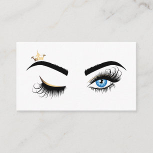 Tarjeta De Visita Extensión del latigazo del salón de belleza del
