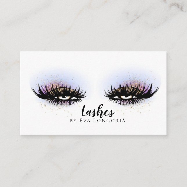 Tarjeta De Visita Extensión Eyelash/Creador Lash (Anverso)
