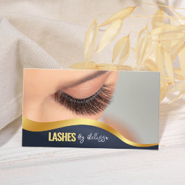 Tarjeta De Visita Extensión Eyelash Moderno Belleza Maquillaje Artis