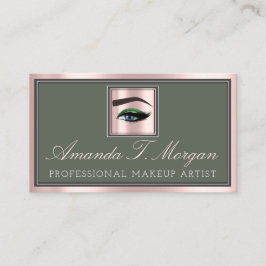 Tarjeta De Visita Extensión Lash de maquillaje Profesional BrowPink 