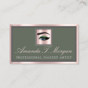 Tarjeta De Visita Extensión Lash de maquillaje Profesional BrowPink 