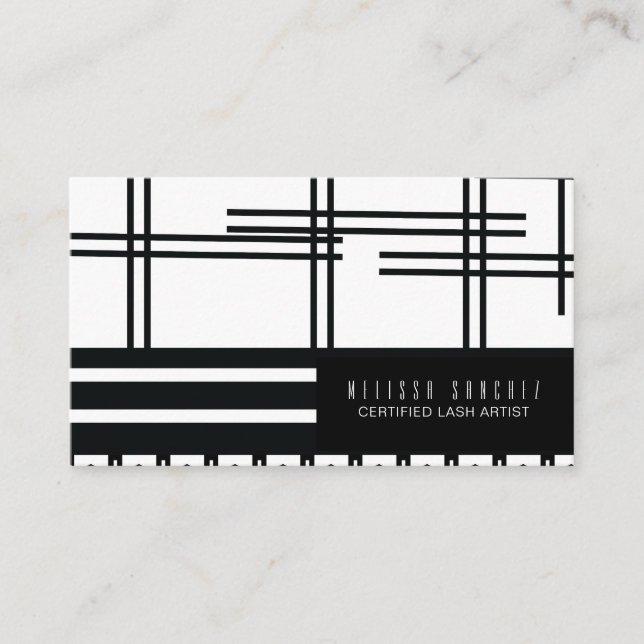 Tarjeta De Visita Extensiones Artistas de Eyelash Artist Maquup Resu (Anverso)