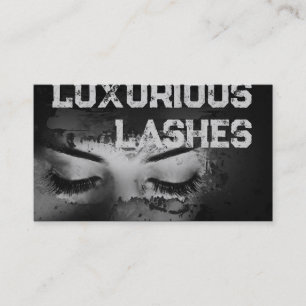 Tarjeta De Visita Extensiones de Eyelash Dardo Aprecia Negrita Aspec